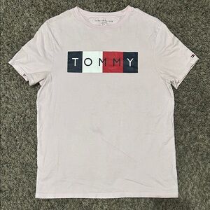 Tommy Hilfiger Men's Light Pink Logo Tee
